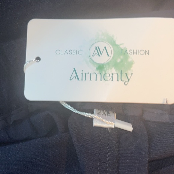 Womens Casual Wide Leg Pants High Waisted Button Down Straight Long Palazzo Pant - Picture 4 of 4